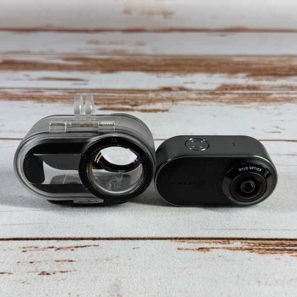 Rylo 360 Action Camera Model A0101 Black w/ Protective Housing & Battery Used